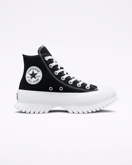 Dámské Boty Vysoké Converse Chuck Taylor All Star Lugged 2.0 Černé Bílé | CZ PSIZ54